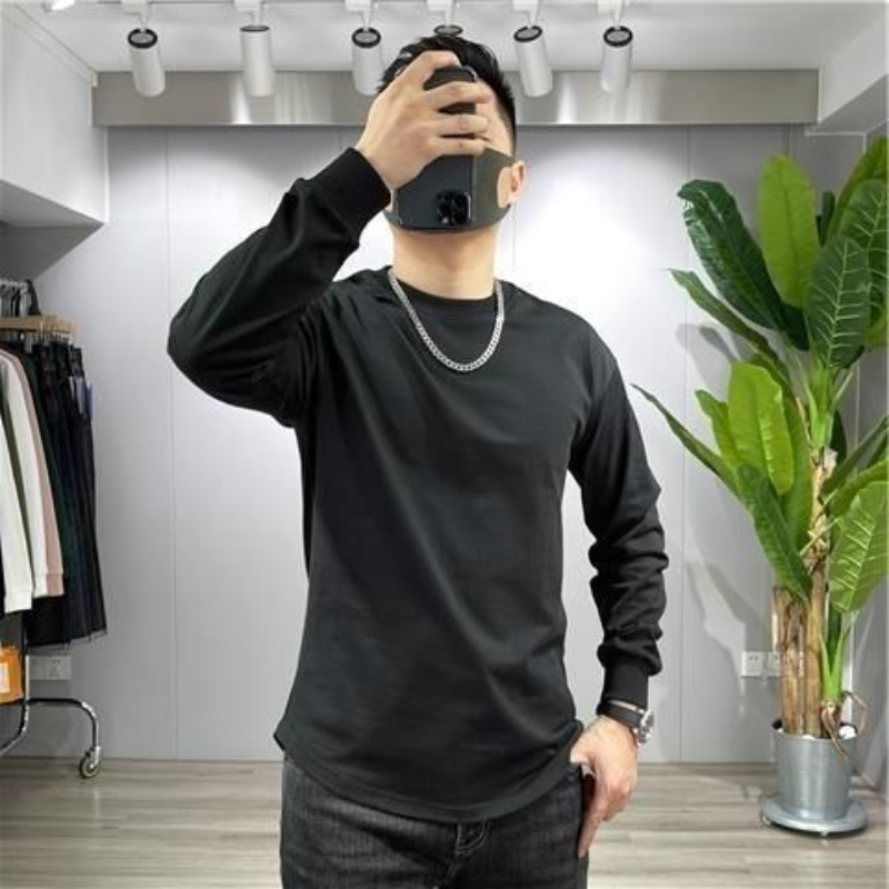 Undershirt Crew Neck - Męska koszulka z długim rękawem z