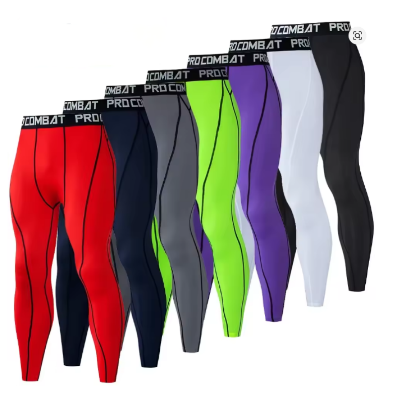 Compression Long Pant - Męskie spodnie sportowe do kulturystyki, długie