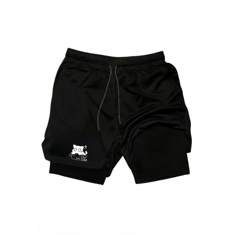 Compression Shorts Athletes - Szybkoschnące, oddychające, dwuwarstwowe spodenki sportowe 2w1