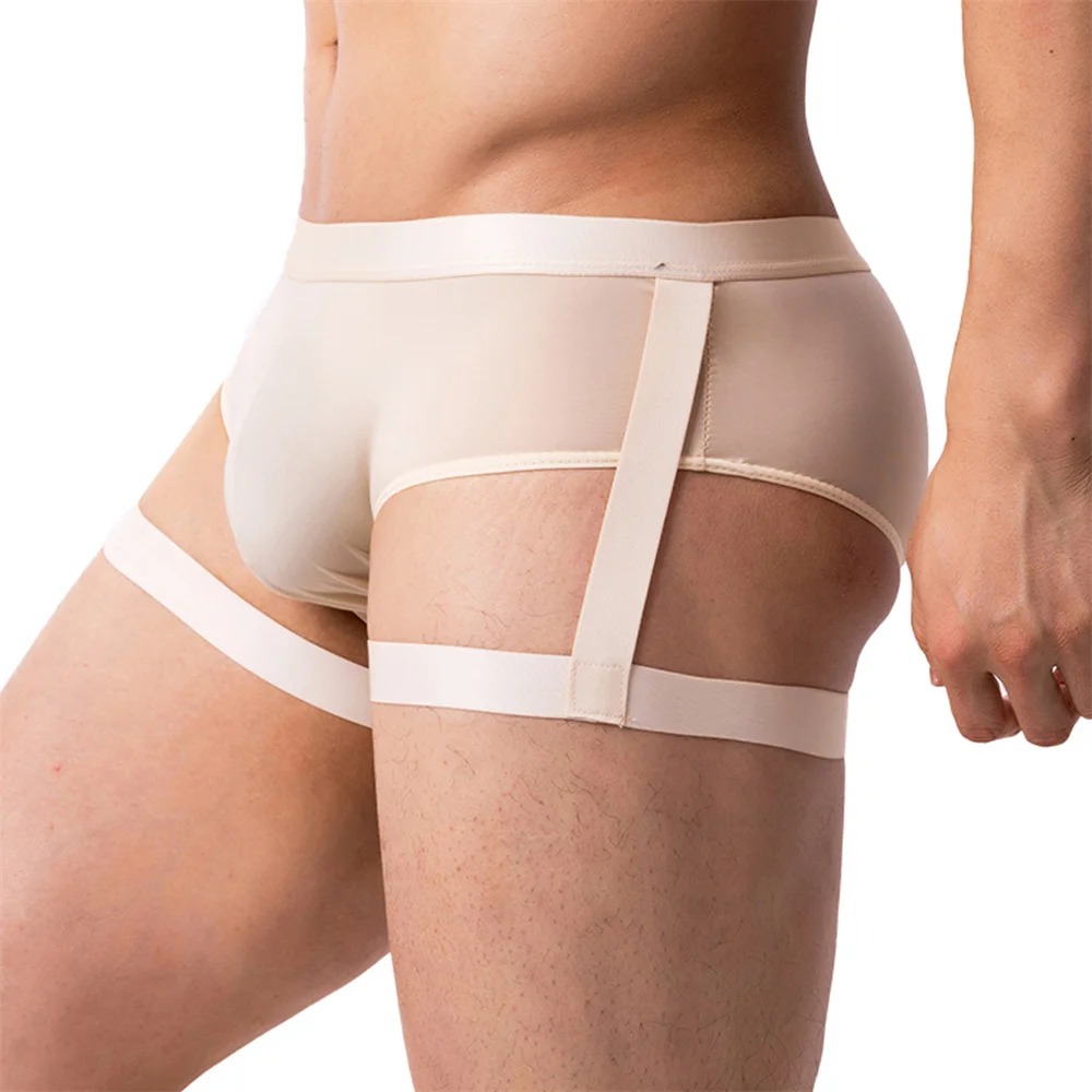 Bamboo Fiber Trunk - Męskie bokserki jednokolorowe z jedwabiu lodowego,