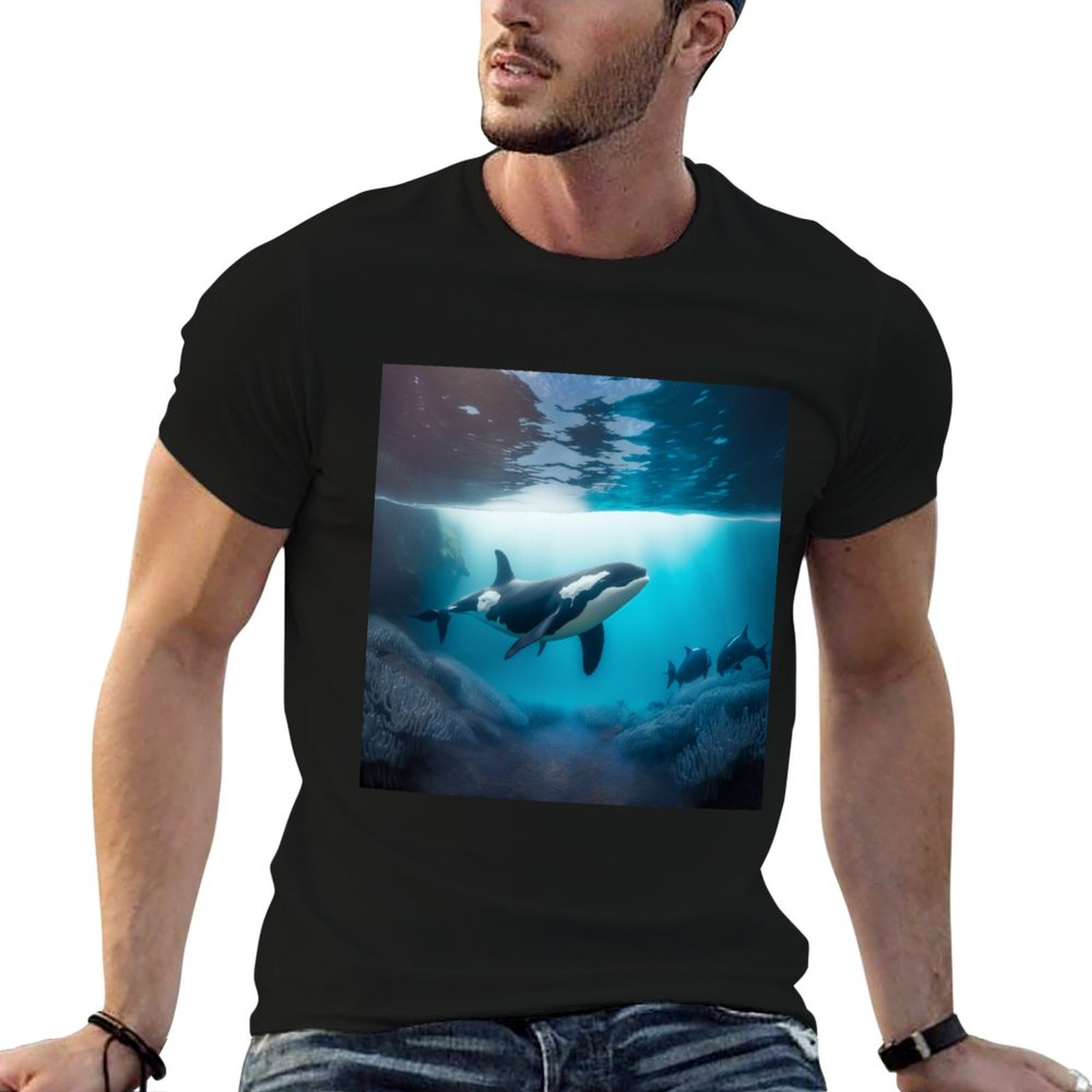 Koszulka z motywem orki podwod – Undershirt Crew Neck recenzja i cena