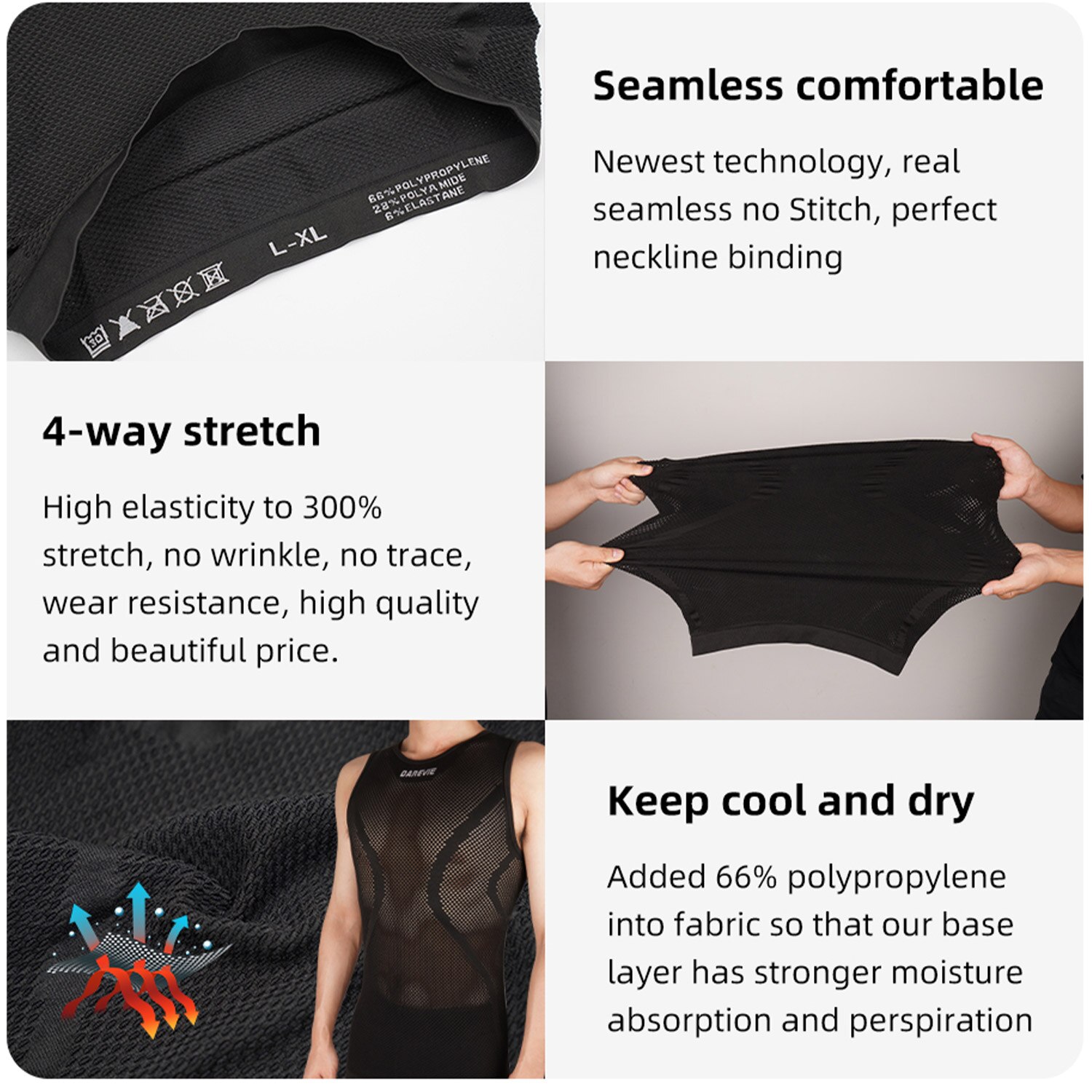 DAREVIE kolarstwo pierwsza war – Sleeveless Undershirt recenzja i cena